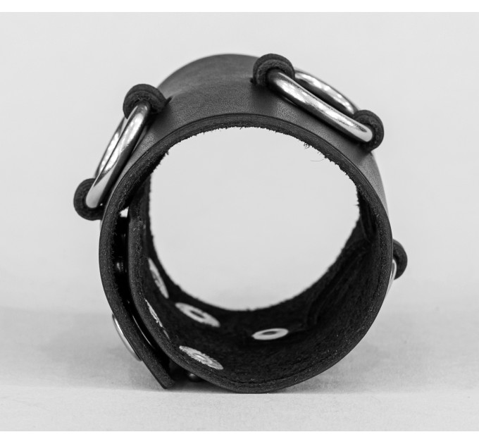 Leather cuff bracelet for men or women, code 3085