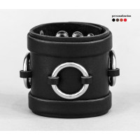 Leather cuff bracelet for men or women, code 3086