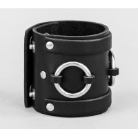 Leather cuff bracelet for men or women, code 3086