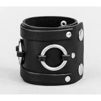 Leather cuff bracelet for men or women, code 3086