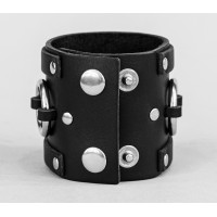 Leather cuff bracelet for men or women, code 3086