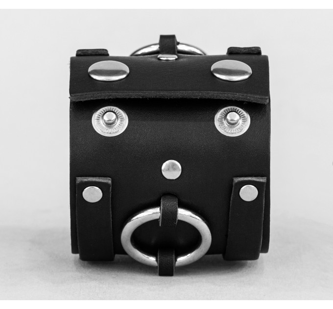 Leather cuff bracelet for men or women, code 3086