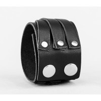 Leather cuff bracelet for men or women, code 3093