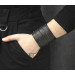 Leather cuff bracelet for men or women, code 3095