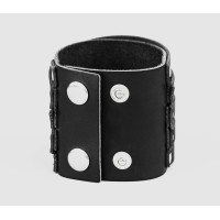 Leather cuff bracelet for men or women, code 3095