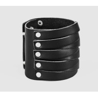 Leather cuff bracelet for men or women, code 3095