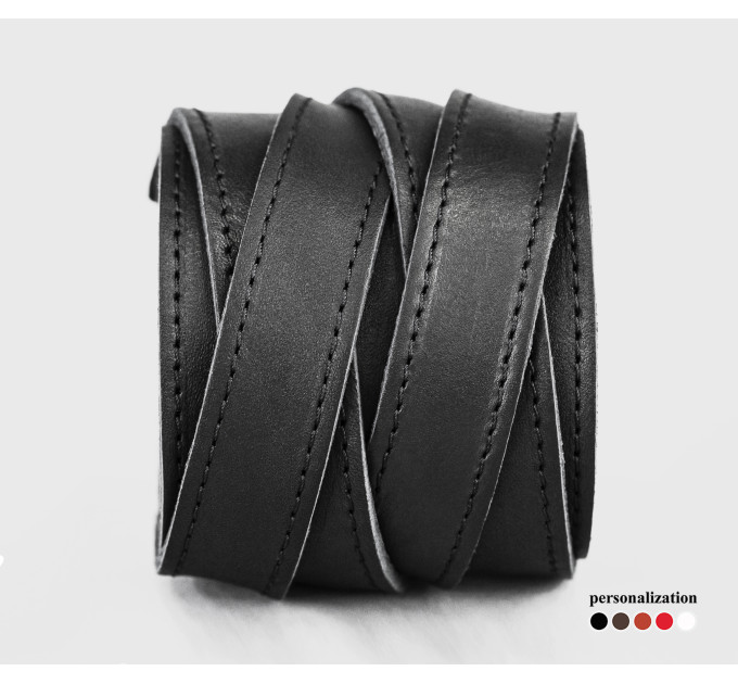 Leather cuff bracelet for men or women, code 3097st