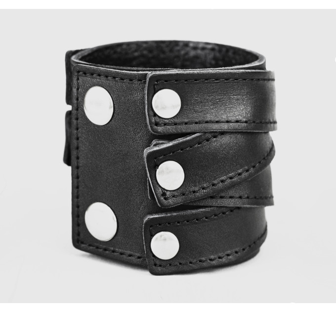 Leather cuff bracelet for men or women, code 3097st