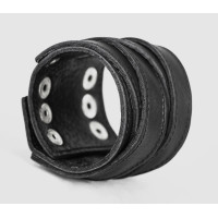 Leather cuff bracelet for men or women, code 3097st