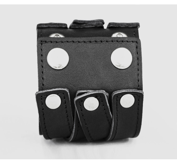 Leather cuff bracelet for men or women, code 3097st