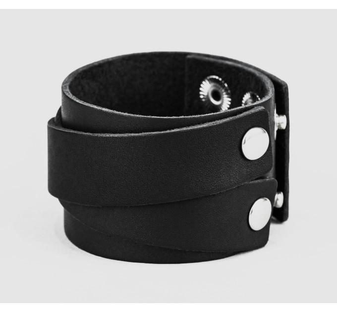 Leather cuff bracelet for men or women, code 3098