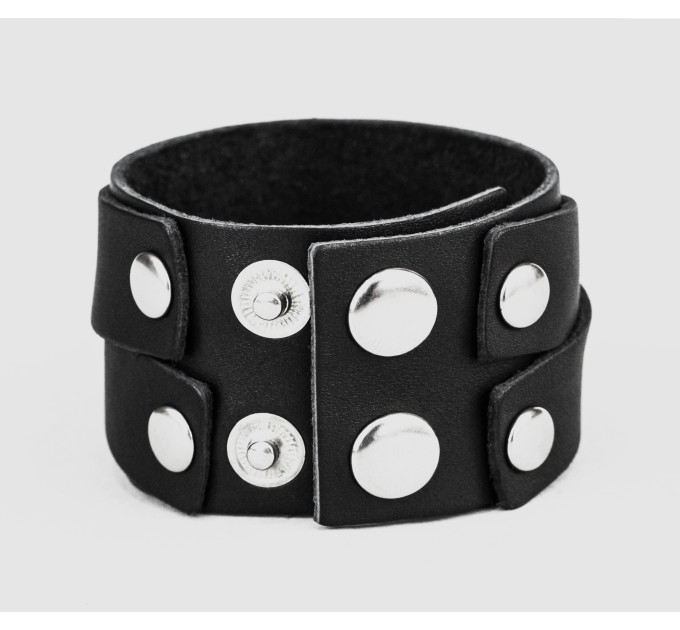 Leather cuff bracelet for men or women, code 3098