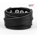 Leather cuff bracelet for men or women, code 3098st