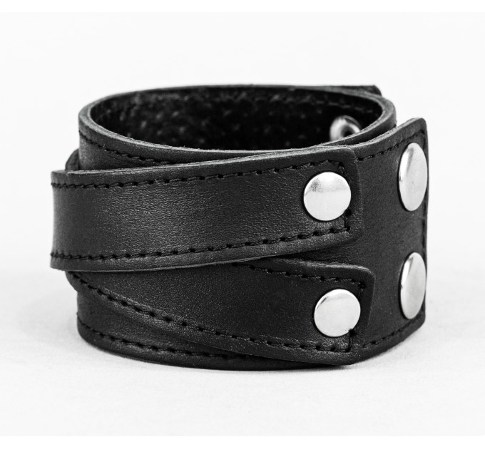 Leather cuff bracelet for men or women, code 3098st