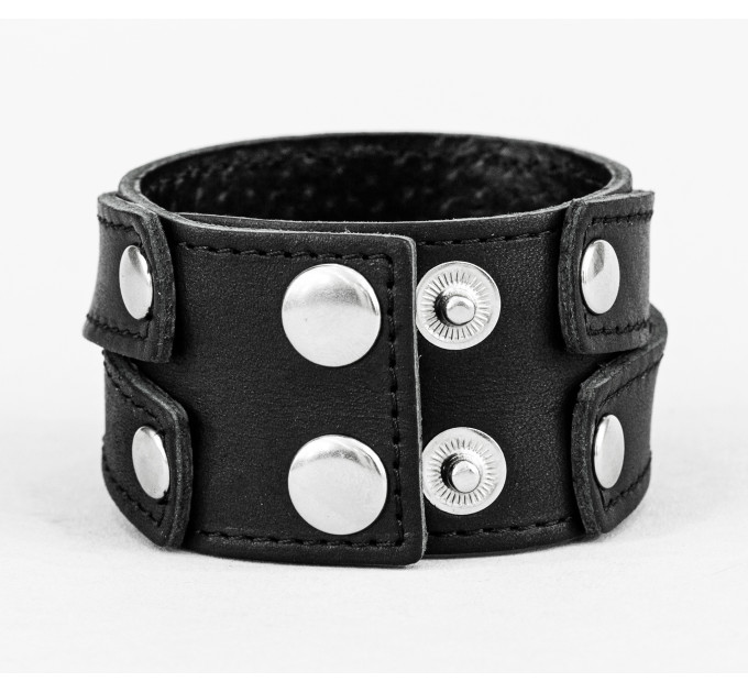 Leather cuff bracelet for men or women, code 3098st
