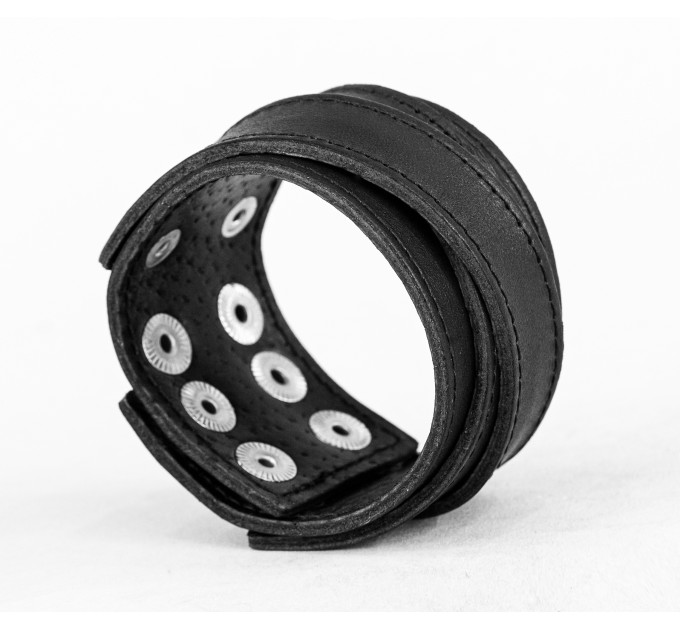 Leather cuff bracelet for men or women, code 3098st