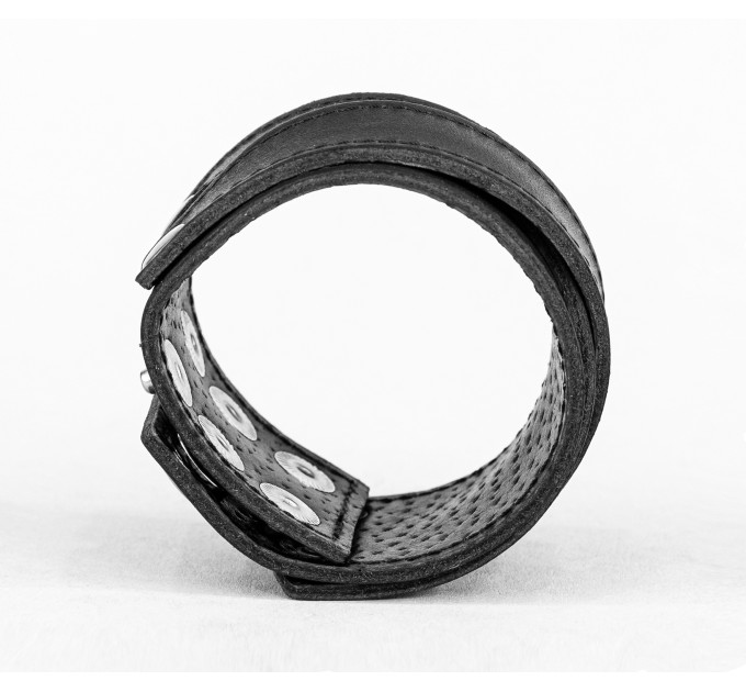 Leather cuff bracelet for men or women, code 3098st