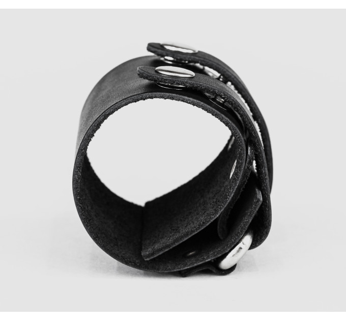 Leather cuff bracelet for men or women, code 3118