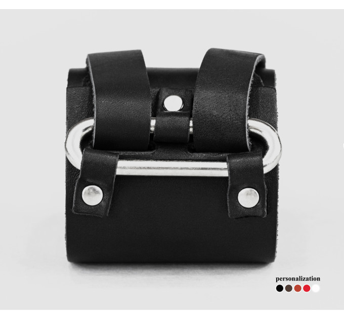 Leather cuff bracelet for men or women, code 3118