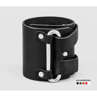 Leather cuff bracelet for men or women, code 3118