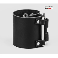 Leather cuff bracelet for men or women, code 3118