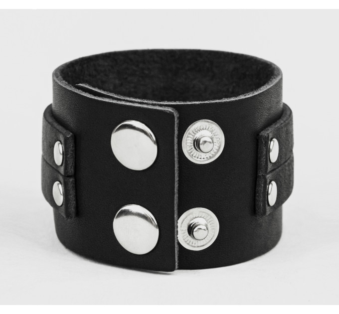 Leather cuff bracelet for men or women, code 3120