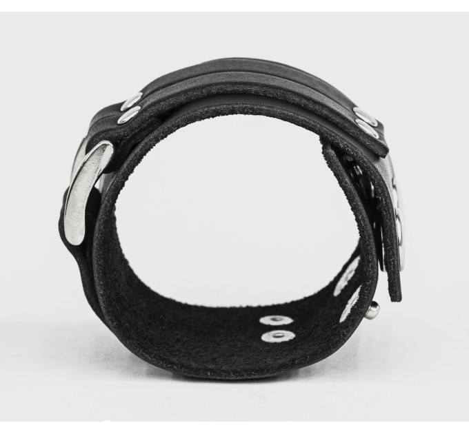 Leather cuff bracelet for men or women, code 3120