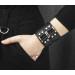 Leather cuff bracelet for men or women, code 3121