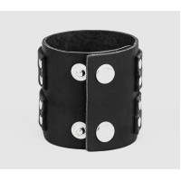 Leather cuff bracelet for men or women, code 3121