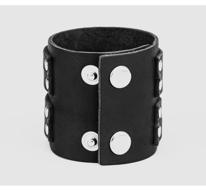 Leather cuff bracelet for men or women, code 3121