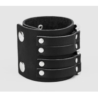 Leather cuff bracelet for men or women, code 3121