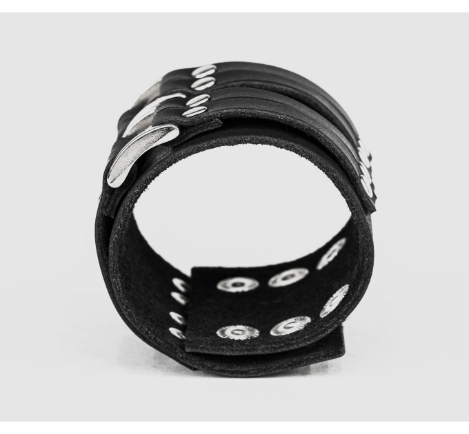 Leather cuff bracelet for men or women, code 3121