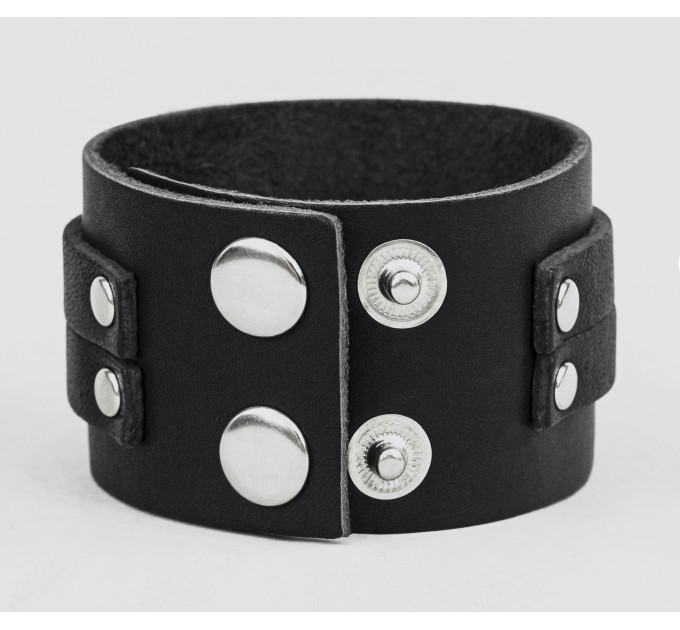 Leather cuff bracelet for men or women, code 3130