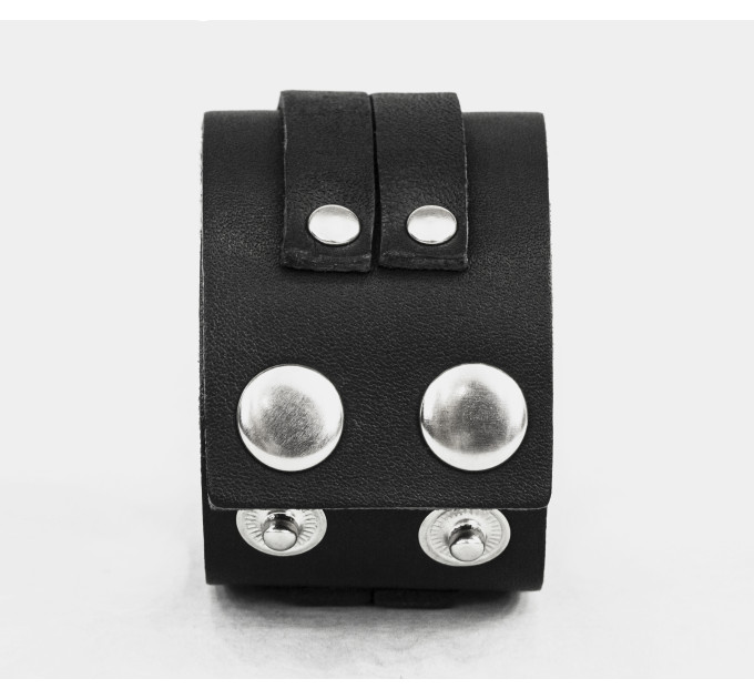 Leather cuff bracelet for men or women, code 3130