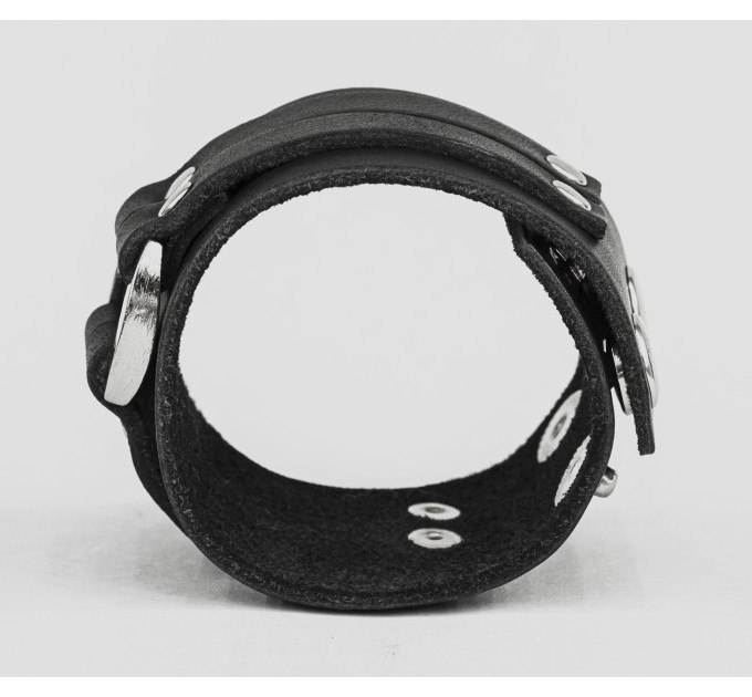 Leather cuff bracelet for men or women, code 3130