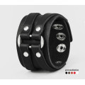 Leather cuff bracelet for men or women, code 3132