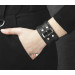 Leather cuff bracelet for men or women, code 3132
