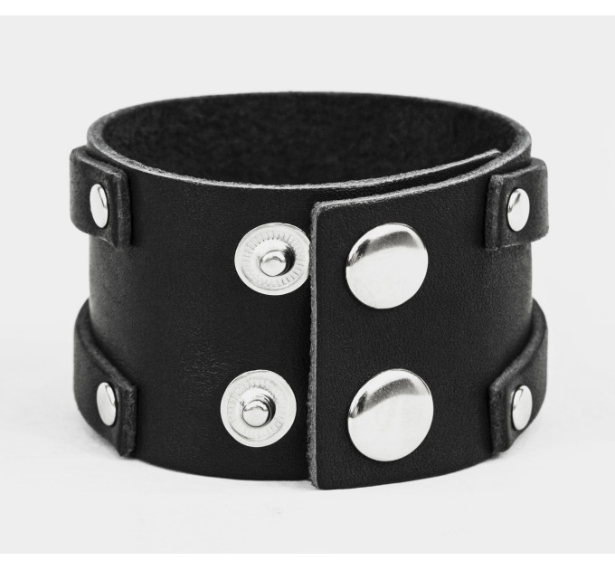 Leather cuff bracelet for men or women, code 3132
