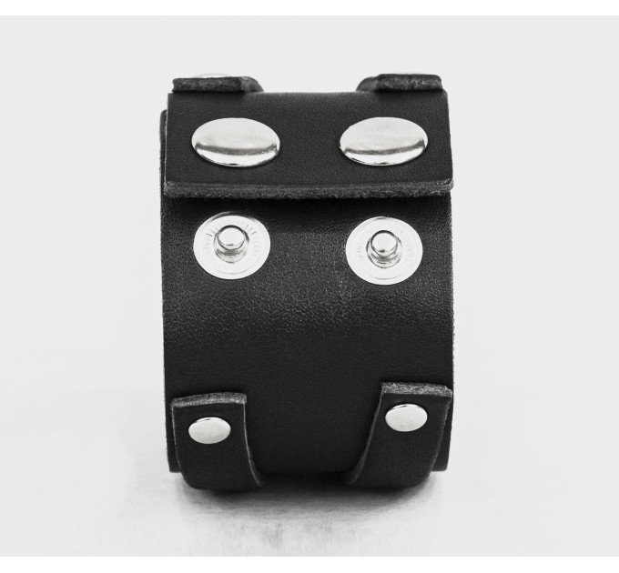 Leather cuff bracelet for men or women, code 3132