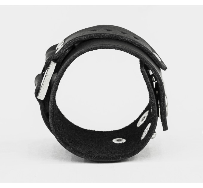 Leather cuff bracelet for men or women, code 3136