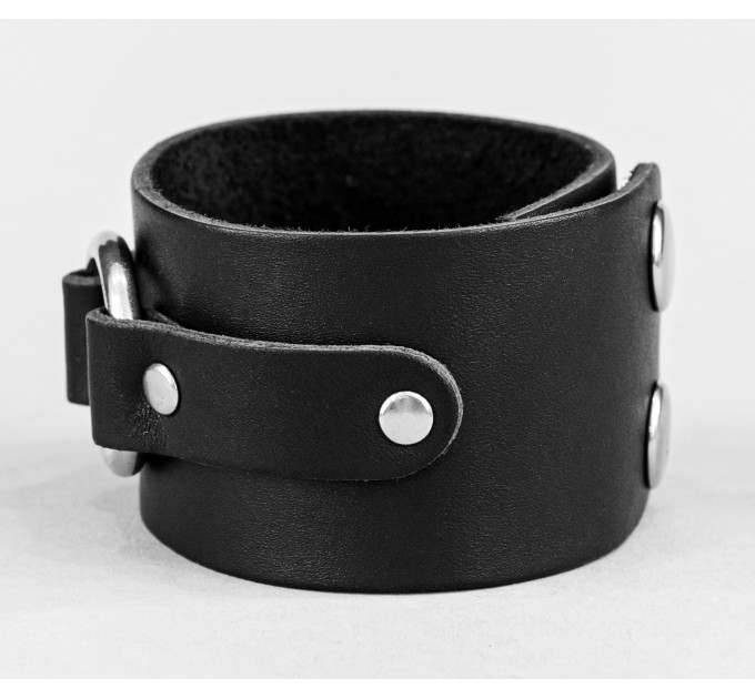 Leather cuff bracelet for men or women, code 3137