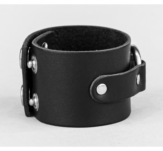 Leather cuff bracelet for men or women, code 3137