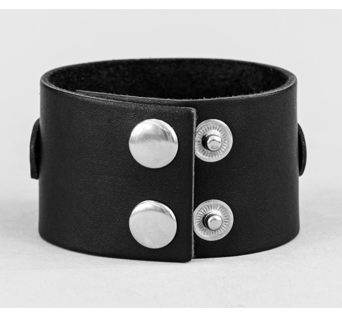 Leather cuff bracelet for men or women, code 3137