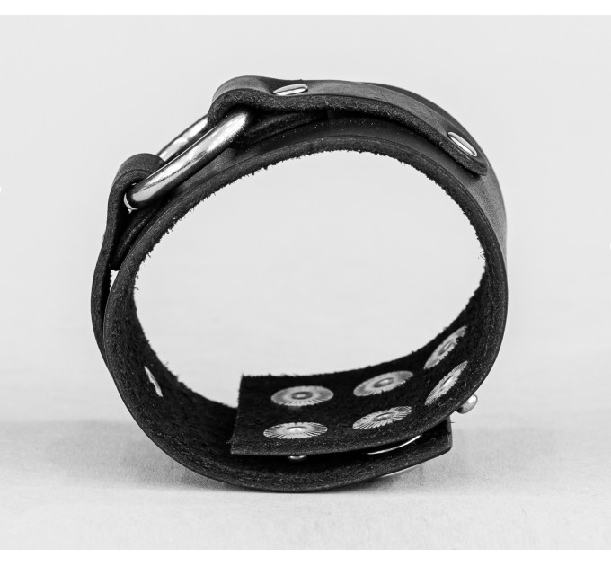 Leather cuff bracelet for men or women, code 3137