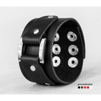 Leather cuff bracelet for men or women, code 3138