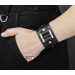 Leather cuff bracelet for men or women, code 3138