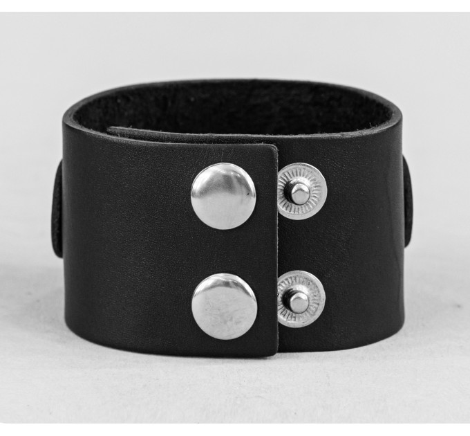 Leather cuff bracelet for men or women, code 3138