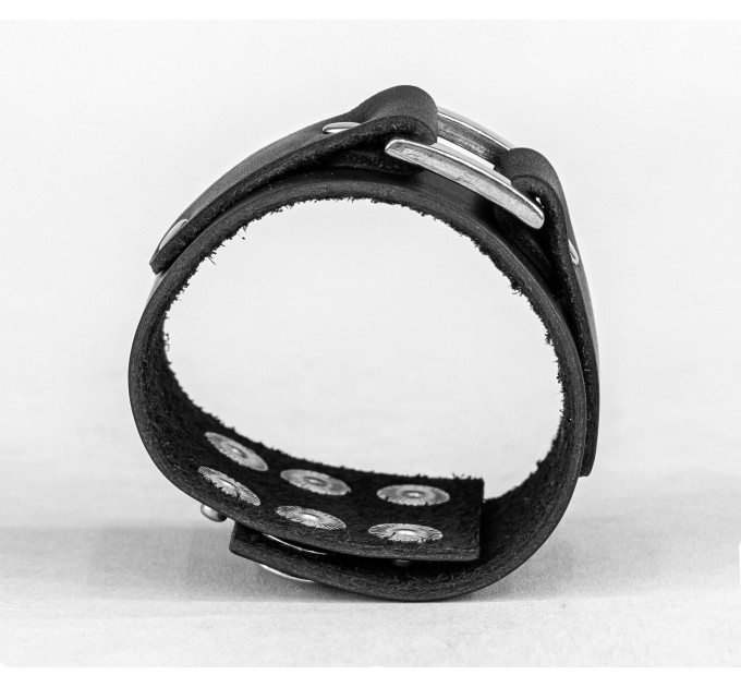 Leather cuff bracelet for men or women, code 3138