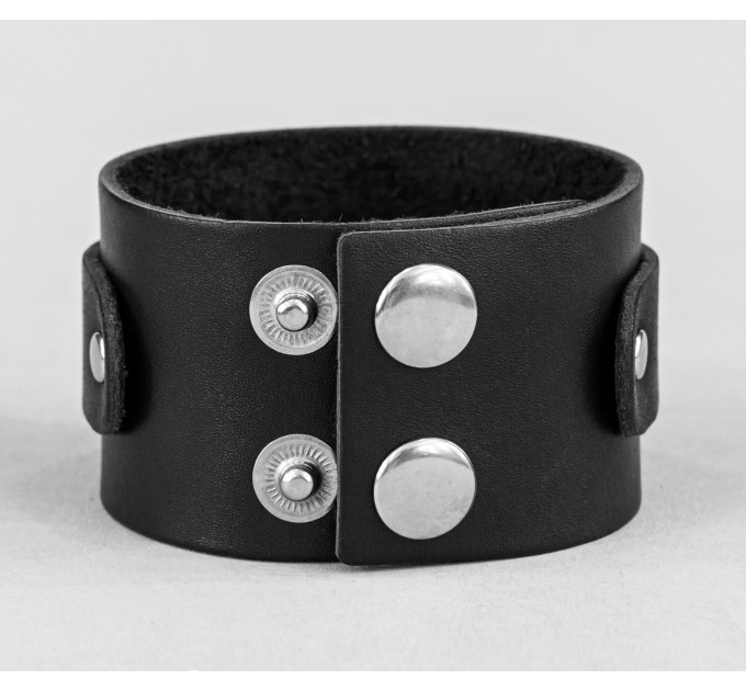 Leather cuff bracelet for men or women, code 3139