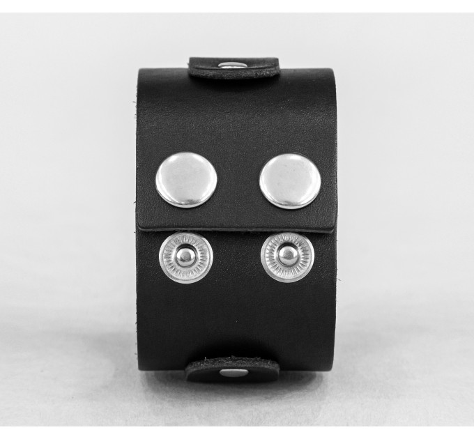 Leather cuff bracelet for men or women, code 3139